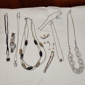 Silver and Gold Fashion Jewelry Lot 11pcs